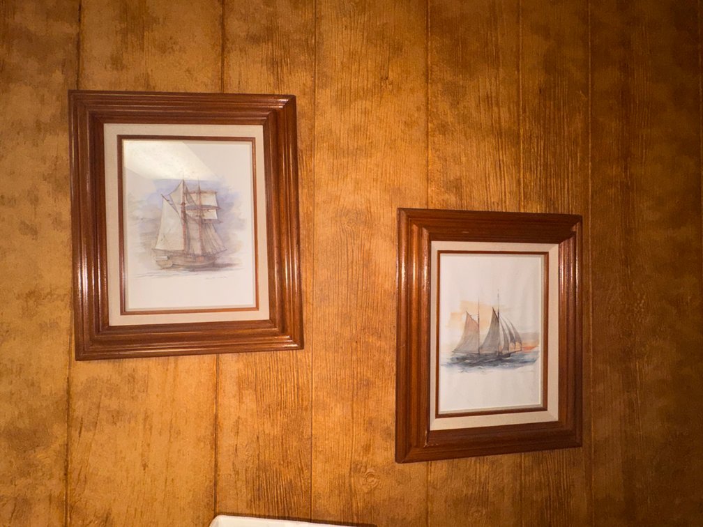 Lot of (2) signed Frame Art
