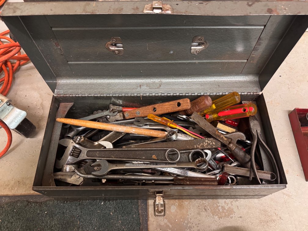 Metal Tool Box Full of Tools