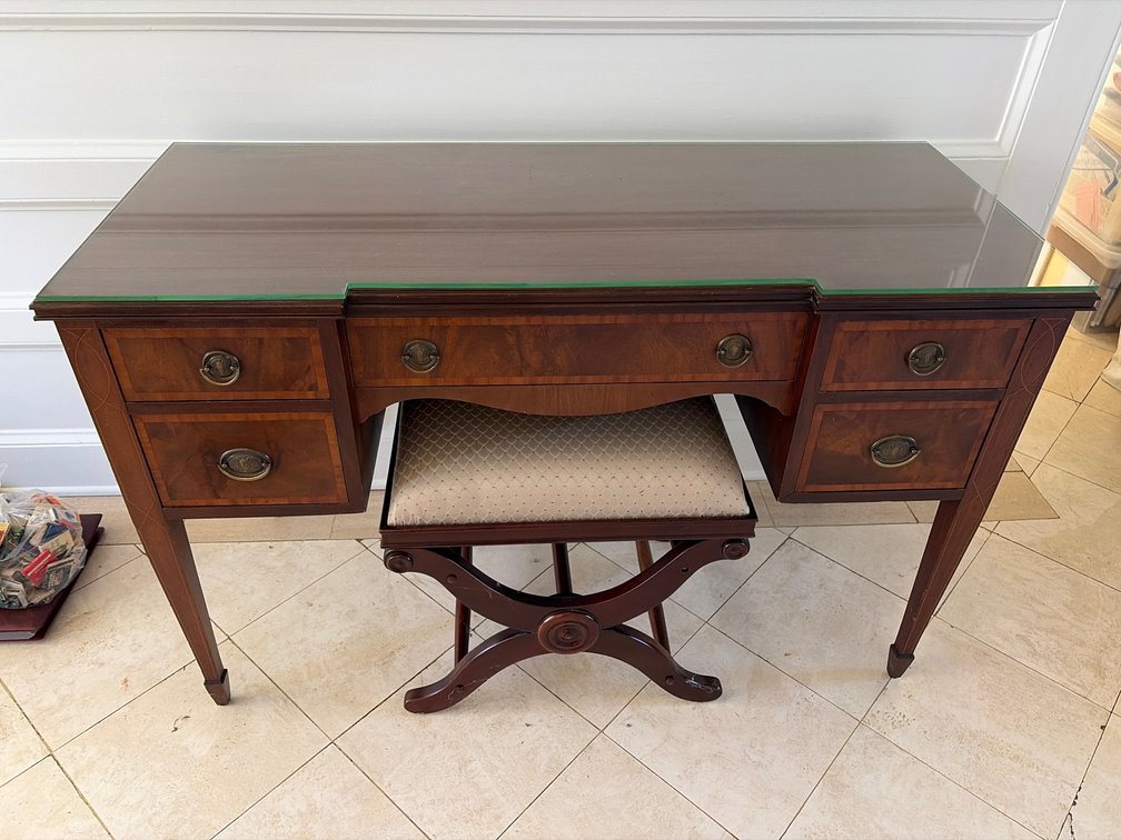 Antique Johnson Furniture Co. Solid Wood Desk
