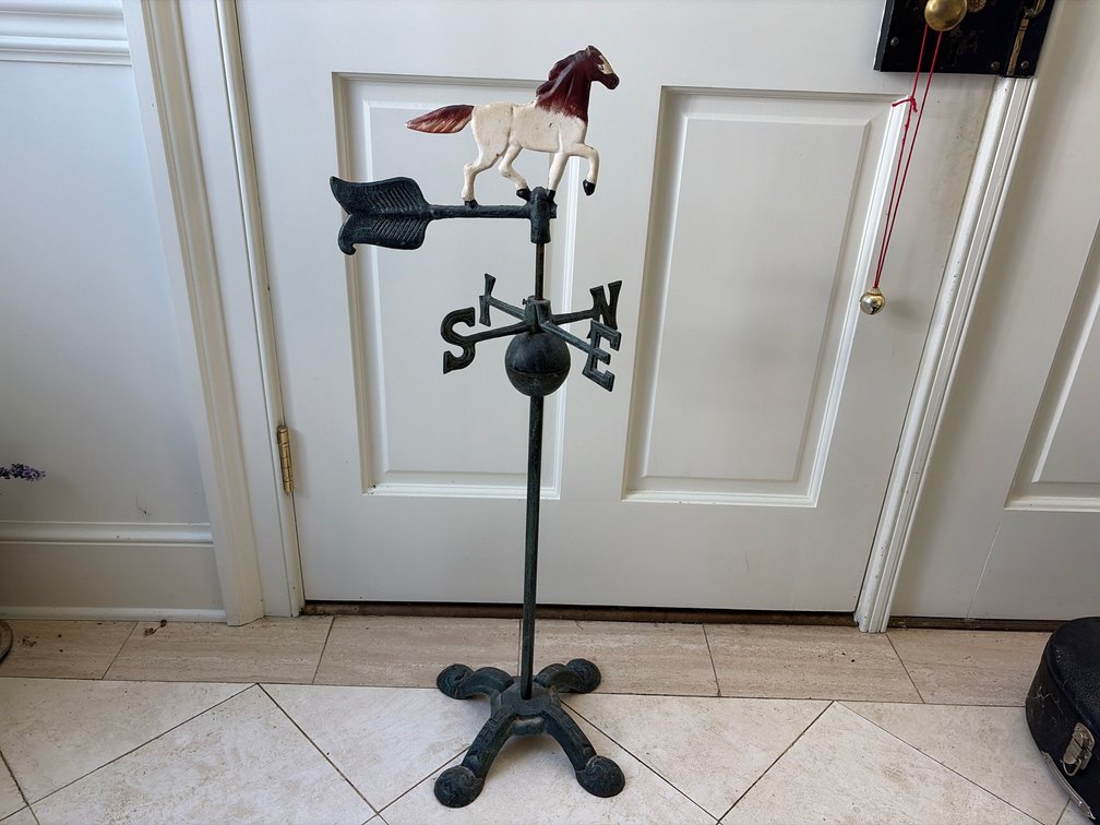 Vintage Decorative Cast Iron Horse Weathervane