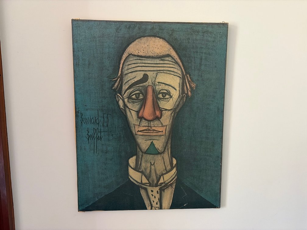 Vintage Reproduction of Tête De Clown by Bernard Buffet