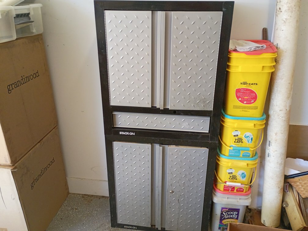 Lot of 2 STACKON Cabinets ONLY