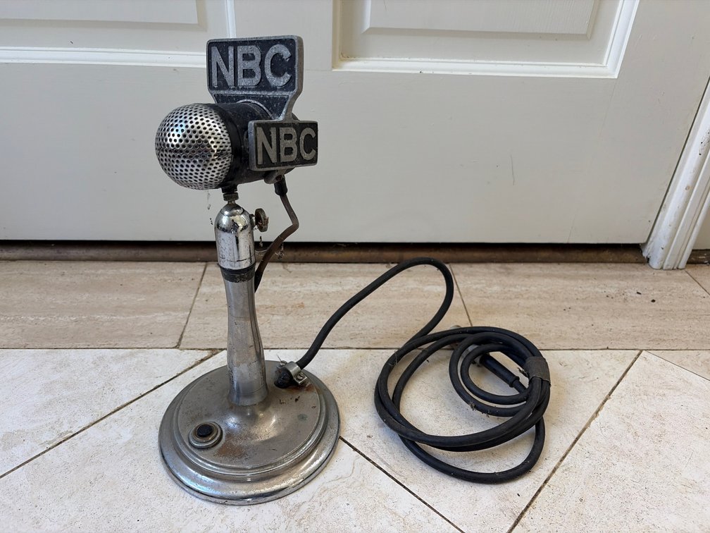 Vintage NBC Broadcasting Studio Microphone