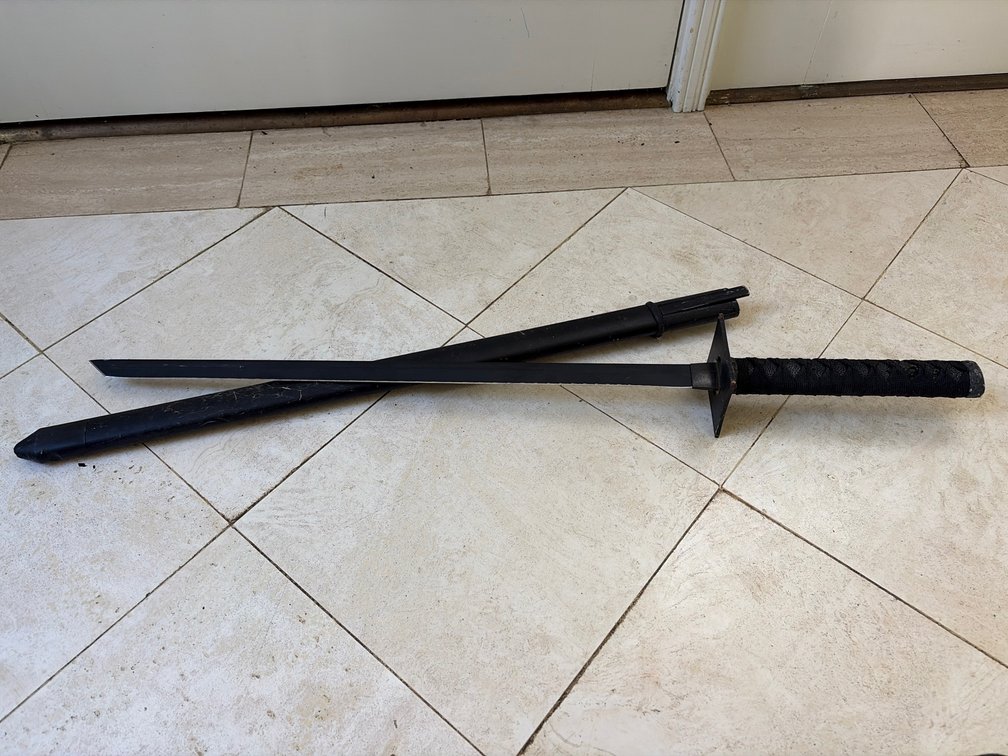 Vintage Straight Blade Japanese Style Sword