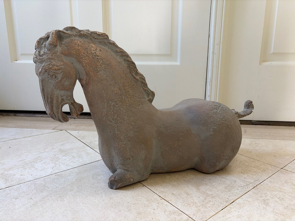 Tang Dynasty Style Resting Horse Sculpture