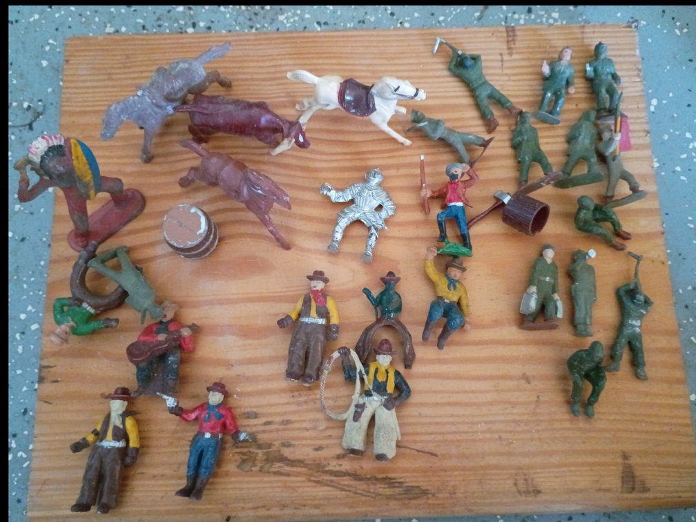 Lot of Vintage Plastic Toy Figures