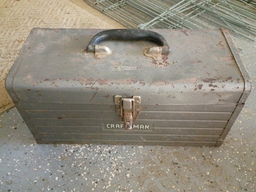Vintage Craftsman Toolbox With Vintage B & D Sawzall