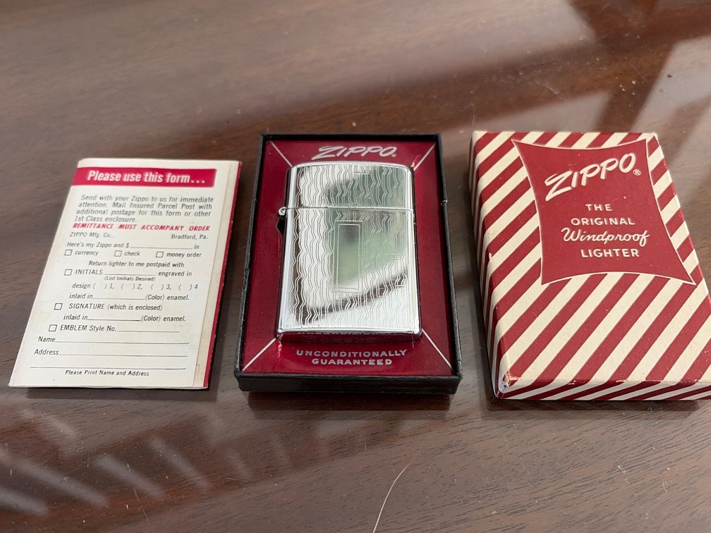 Vintage Rogers Lighter in Zippo Box