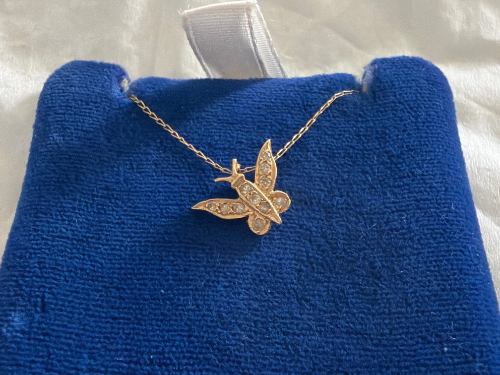Gold Butterfly Necklace