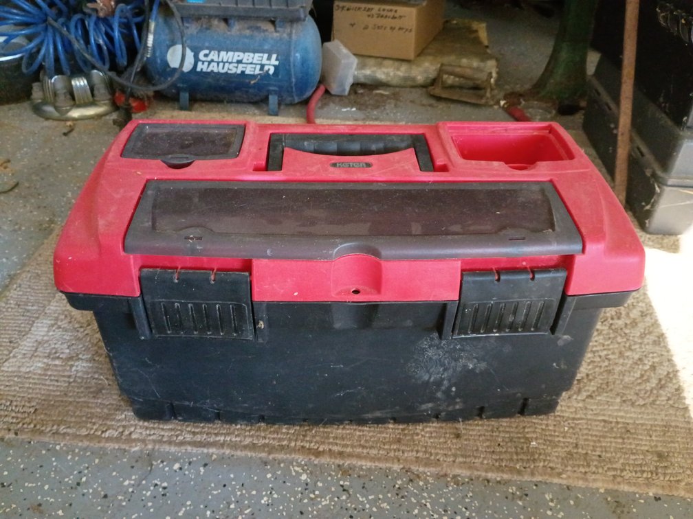 Keter Plastic Toolbox With Misc Drill Bits