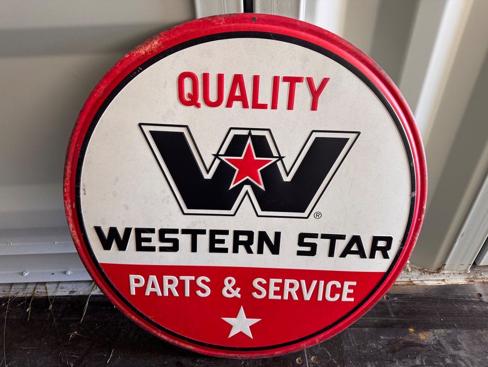 Western Star Parts & Service Metal Sign