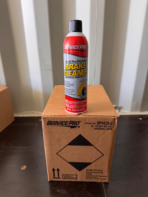 12 Cans of Service Pro Brake Cleaner