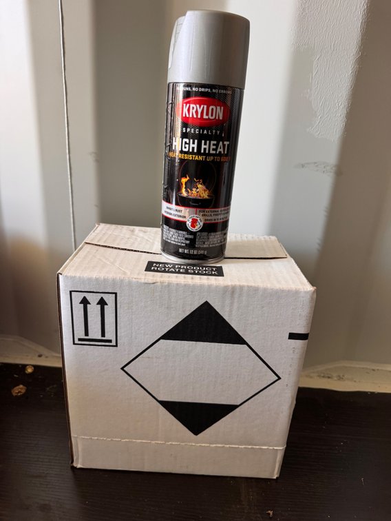 6 Cans of Krylon High Heat Aluminum Spray Paint
