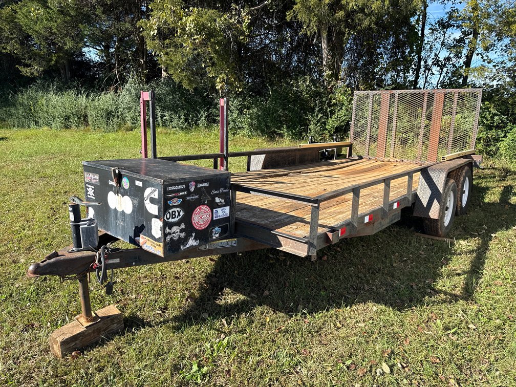 2015 Homemade 7x16 Tandem Axle Utility Trailer