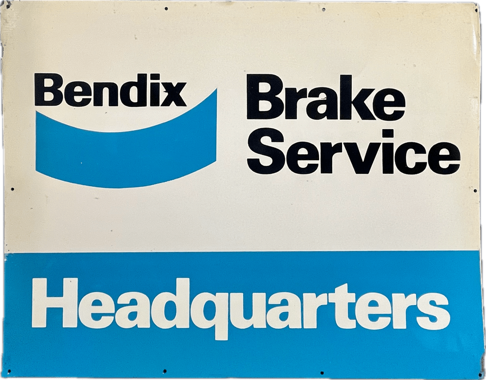 Bendix Brake Service Headquarters Metal Sign