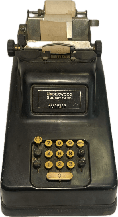 Vintage Underwood Sundstrand Adding Machine
