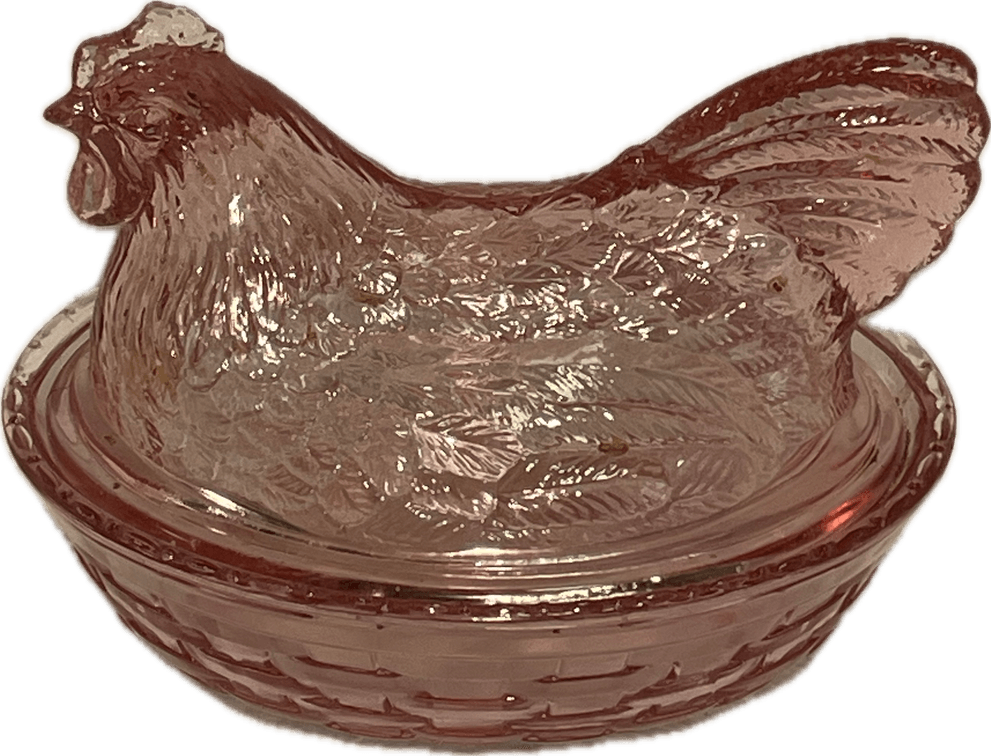 Longaberger Hen on the Nest Dish (Pink)