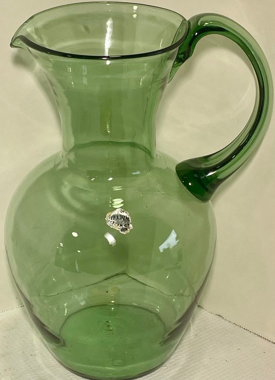 Handmade Guildcraft Glass Pitcher
