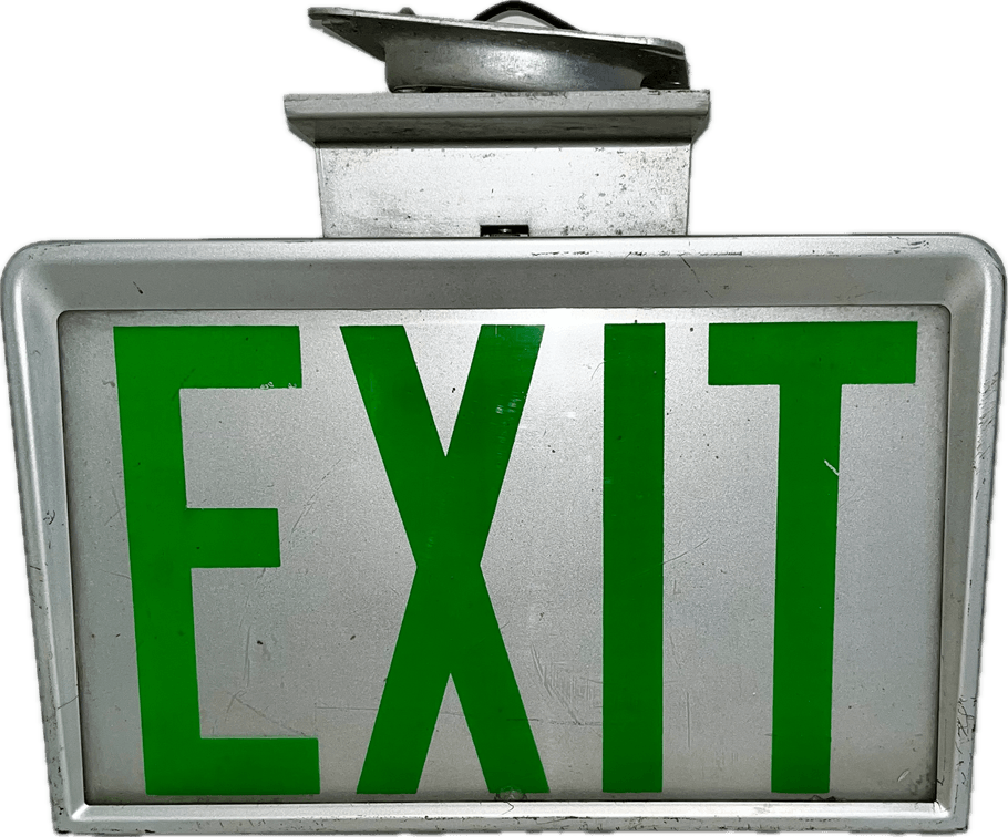 Lighted Exit Sign