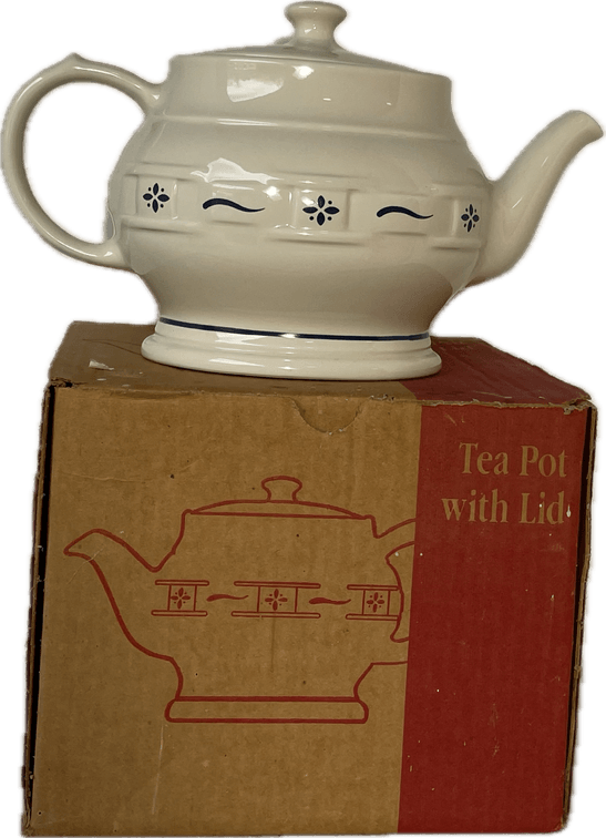 Longaberger Pottery Tea Pot with Lid