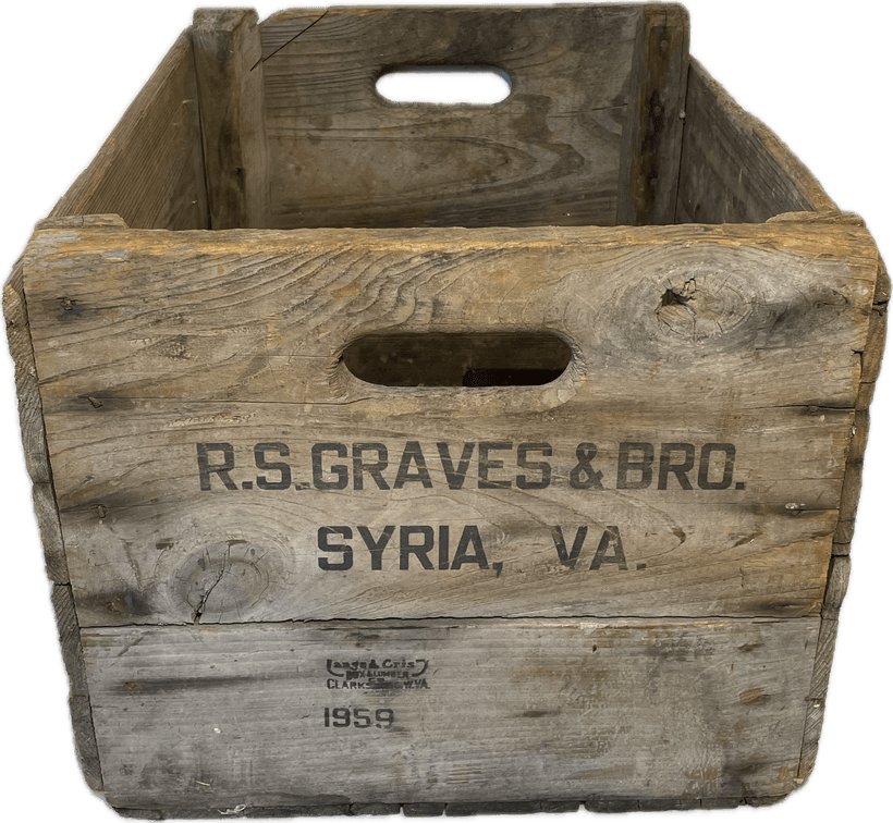 R. S. Graves And Bro. Wooden Crate