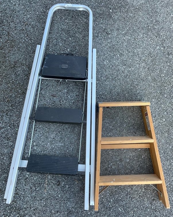 Tricam 6.5’ Step Ladder and Werner 2’ Ladder