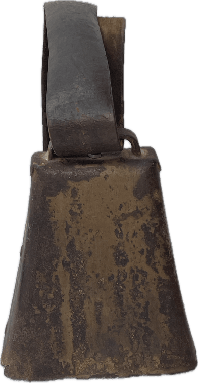 Cow Bell with Leather Strap (No Clapper)