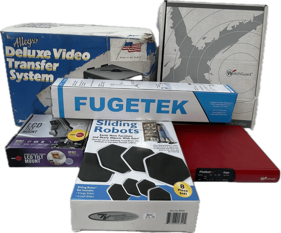 Firebox Edge Watch Guard, LCD Tilt Mount, Sliding Robots and Allegro Deluxe Video Transfer System