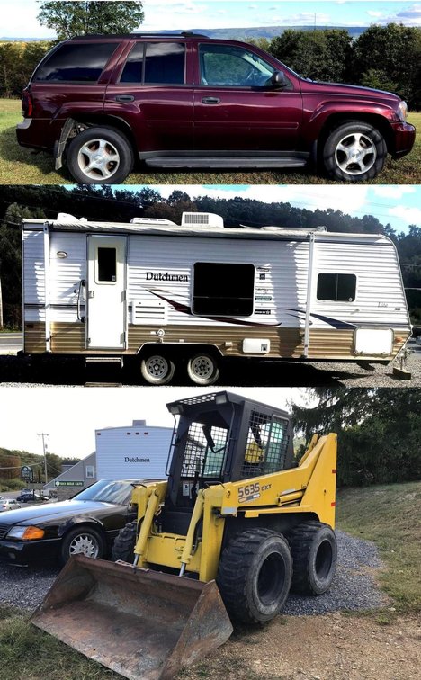 Image for 2006 Trailblazer, Camper, Gehl Skidsteer Online Only Auction