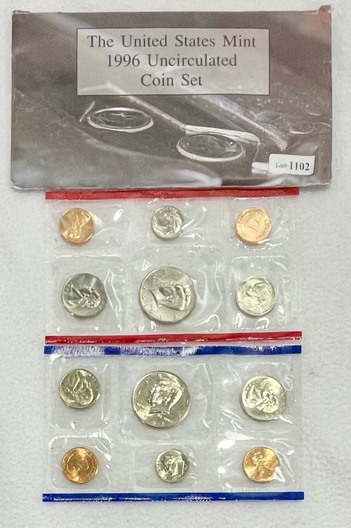 United States Mint 1996 Uncirculated Coin Set