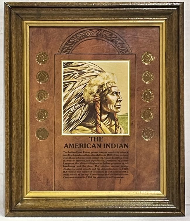 The American Indian Head Penny Frame 