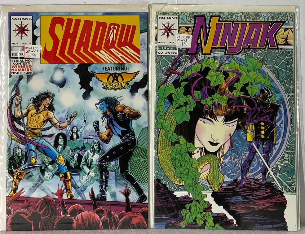 Valiant Ninjak (APR No. 3) and Shadow (NOV No. 19) Comic Books