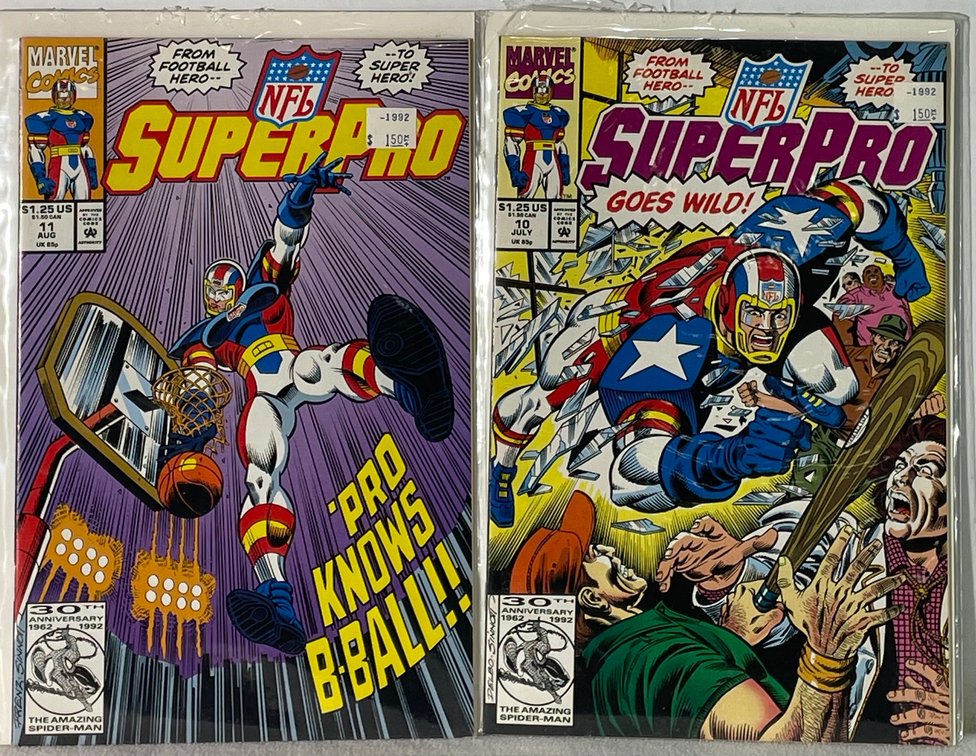 2 Marvel Comics SuperPro Comic Books (10 JULY and 11 AUG)