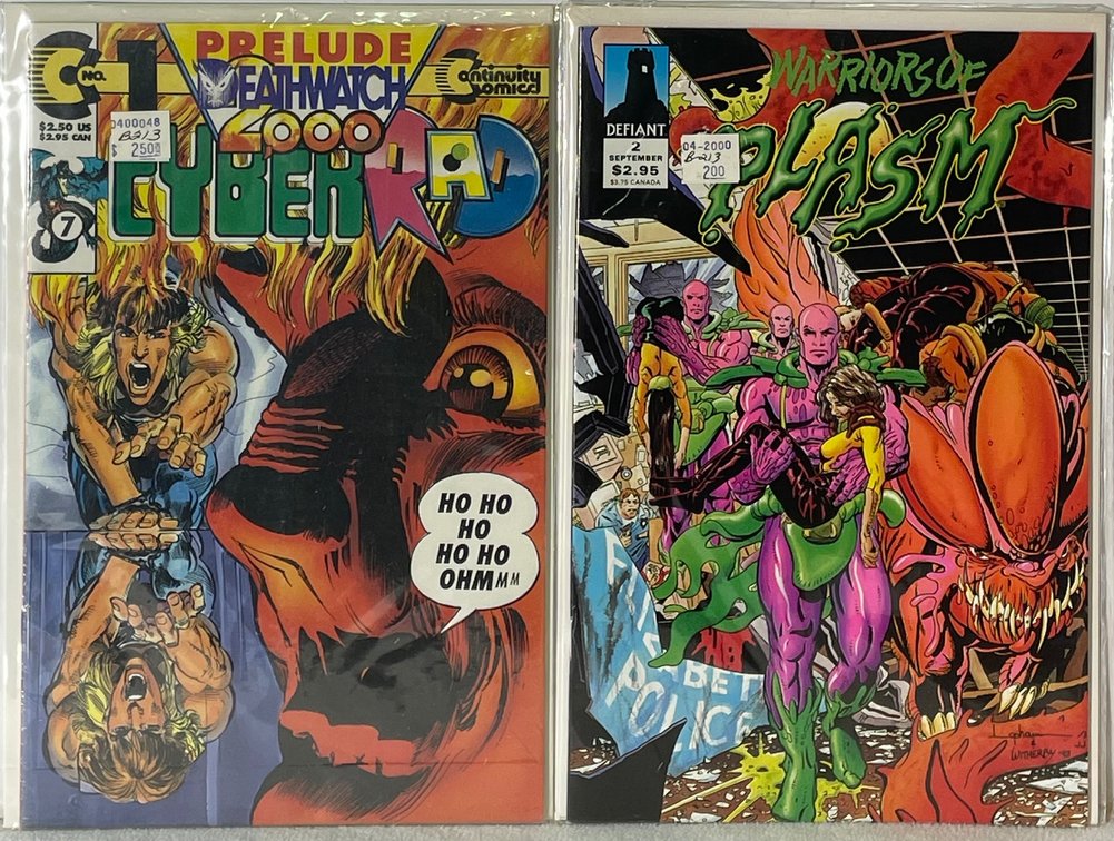 Continuity Comics Cyberrad and Defiant Warriors of Plasm (2 September) Comic Books