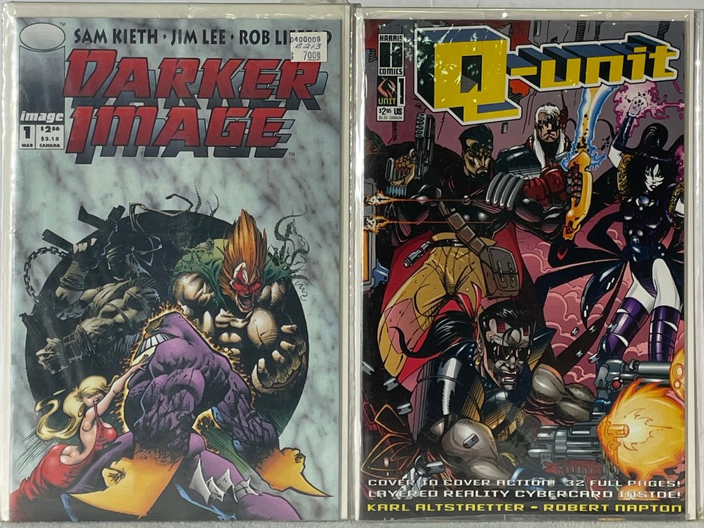 Image Darker Image (1 MAR) and Harris Comics Q-unit Comic Books