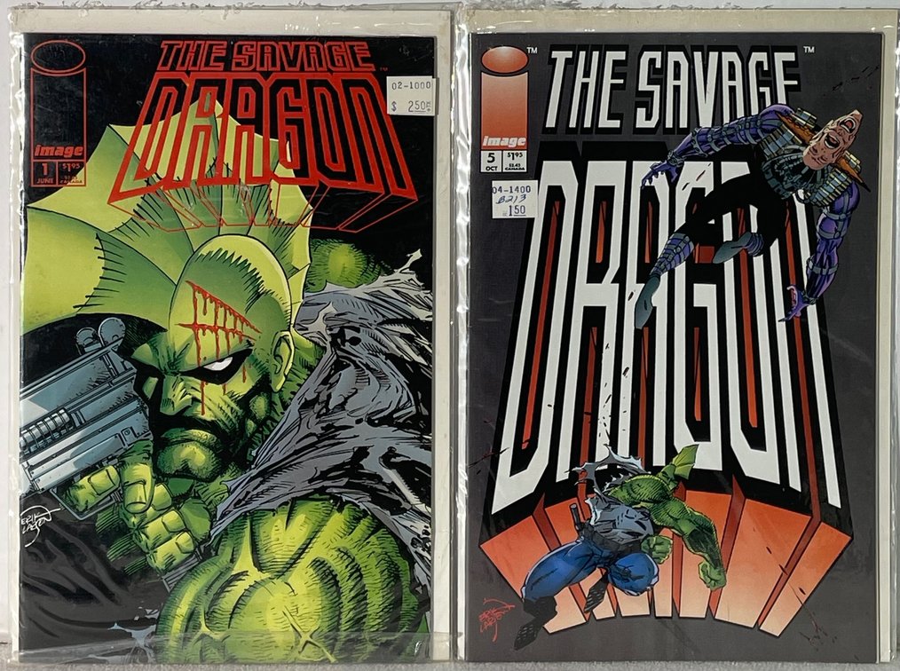 2 Image The Savage Dragon (1 JUNE and 5 OCT) Comic Books