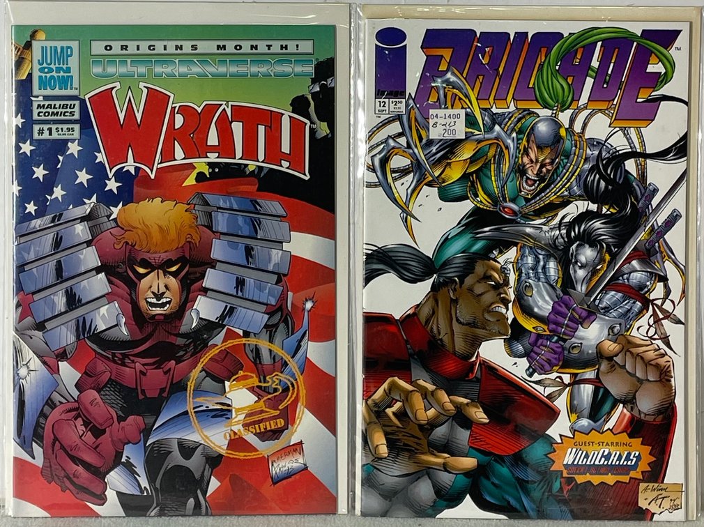 Malibu Comics Ultraverse Wrath (#1) and Image Brigade (12 SEPT) Comic Books