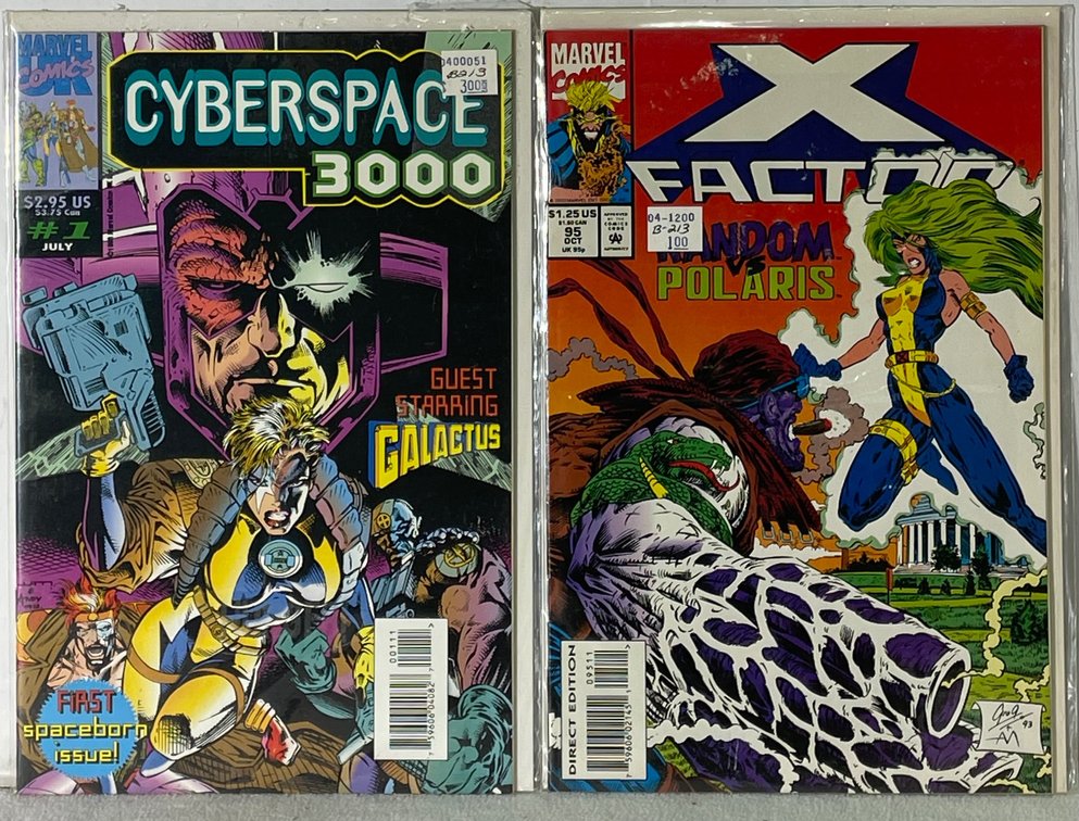 Marvel Comics UK Cyberspace 3000 (#1 JULY) and Marvel Comics X Factor (95 OCT) Comic Books