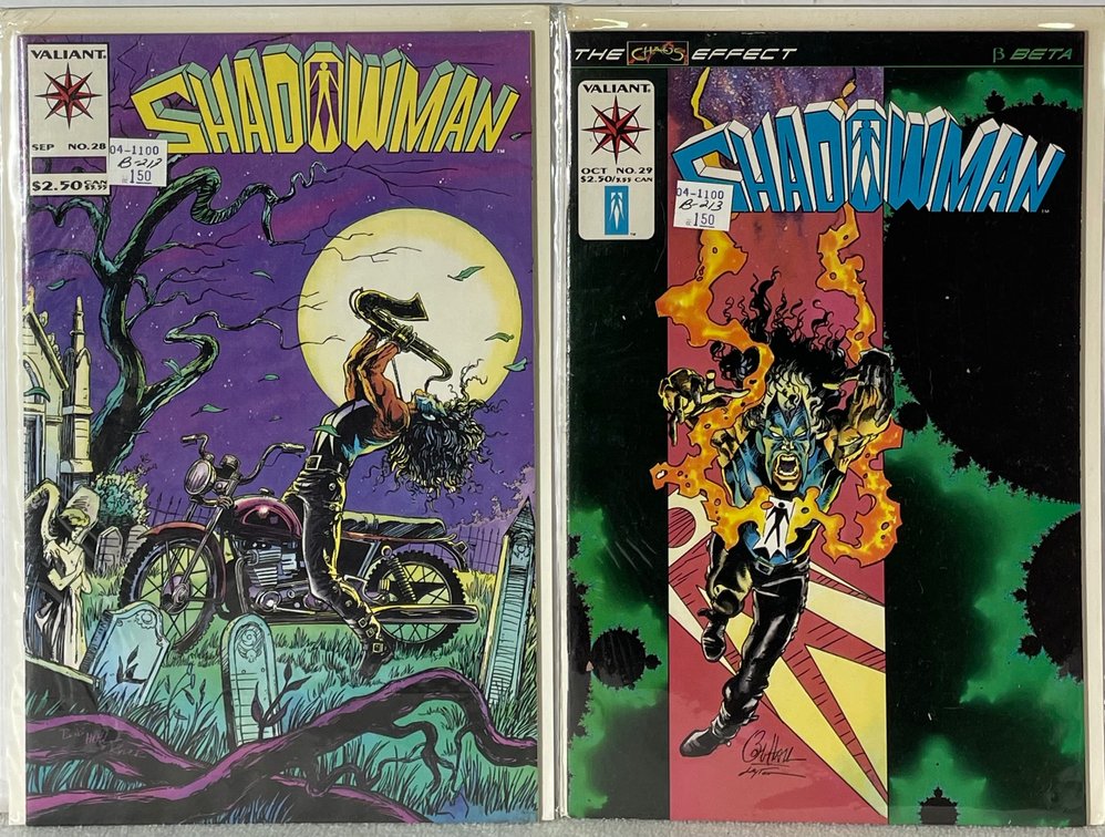 2 Valiant Shadowman (SEP No. 28 and OCT No. 29) Comic Books
