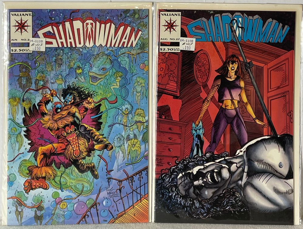 2 Valiant Shadowman (JUN No. 26 and AUG No. 27) Comic Books