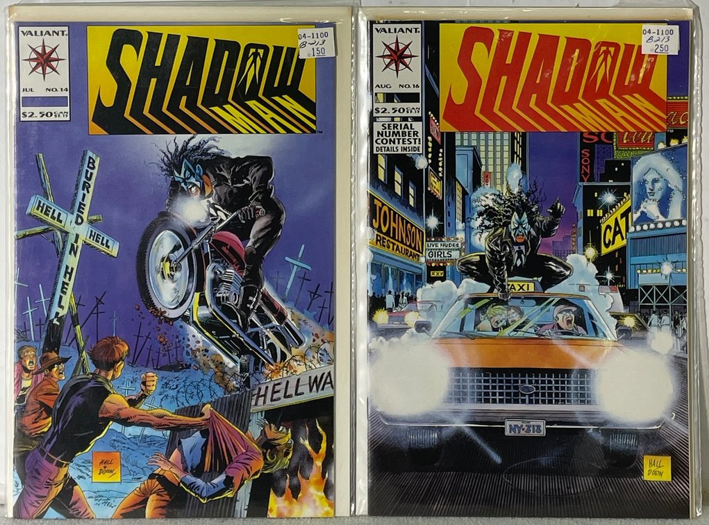 2 Valiant Shadowman (JUL No. 14 and AUG No. 16) Comic Books