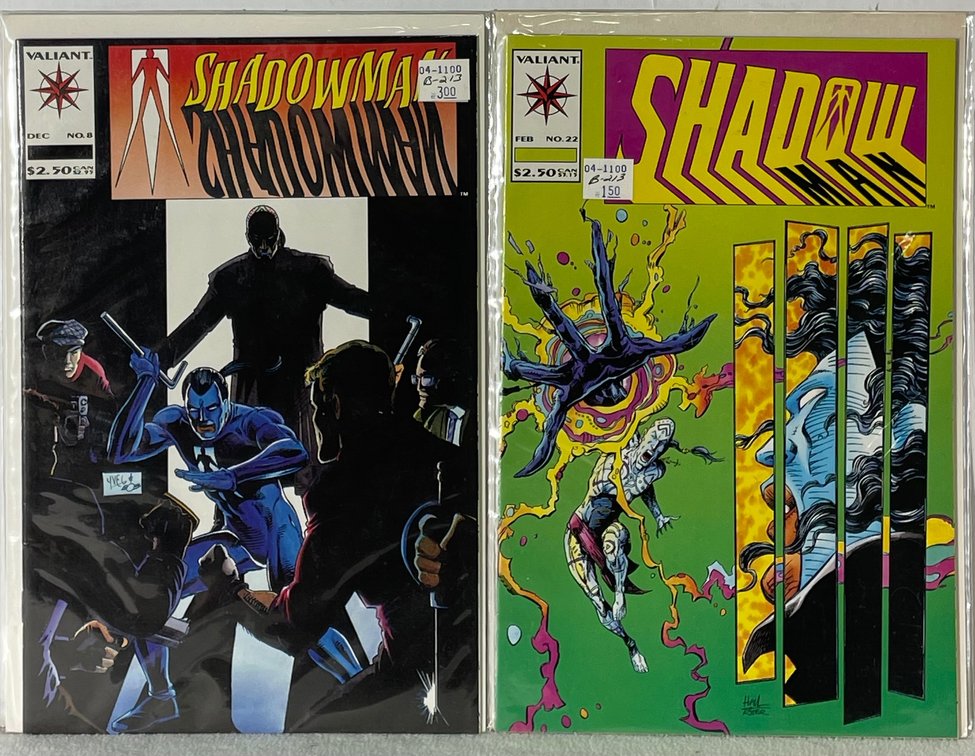 2 Valiant Shadowman (DEC No. 8 and FEB No. 22) Comic Books