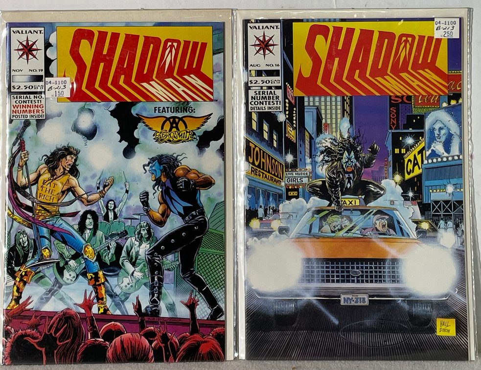 2 Valiant Shadowman (NOV No. 19 and AUG No. 16) Comic Books