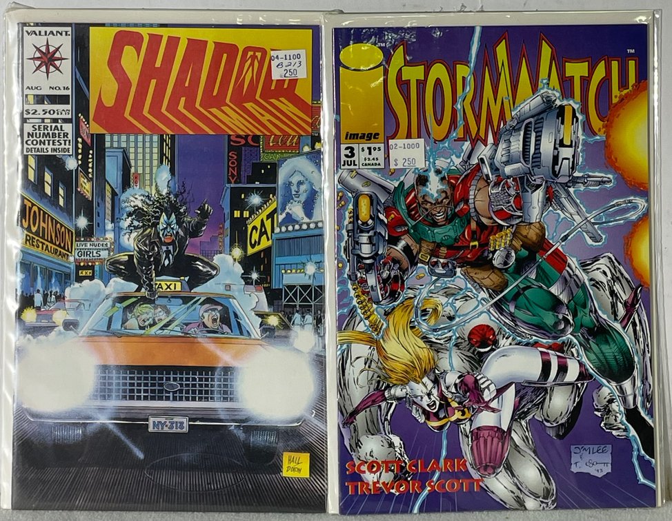 Valiant Shadowman (AUG No. 16) and Image Stormwatch (3 JULY) Comic Books
