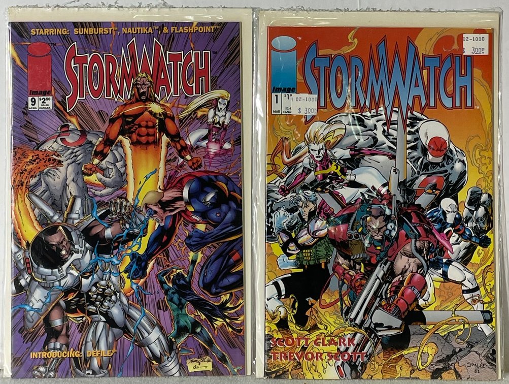 2 Image Stormwatch (9 APRIL and 1 MAR) Comic Books