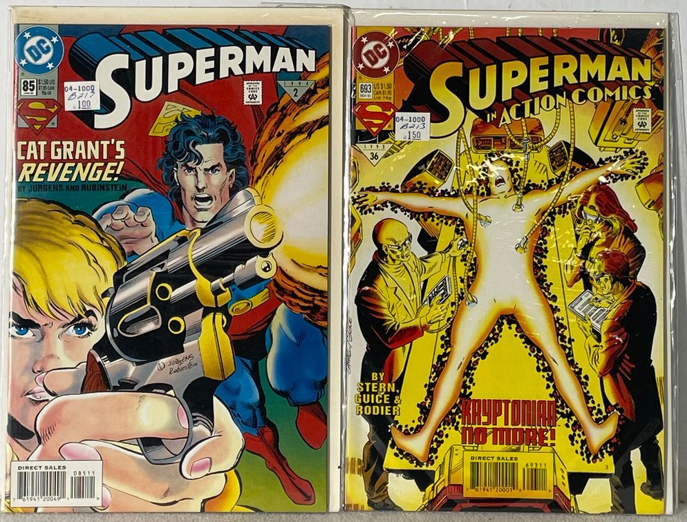 2 DC Superman (85 JAN 94 and 693 NOV 93) Comic Books