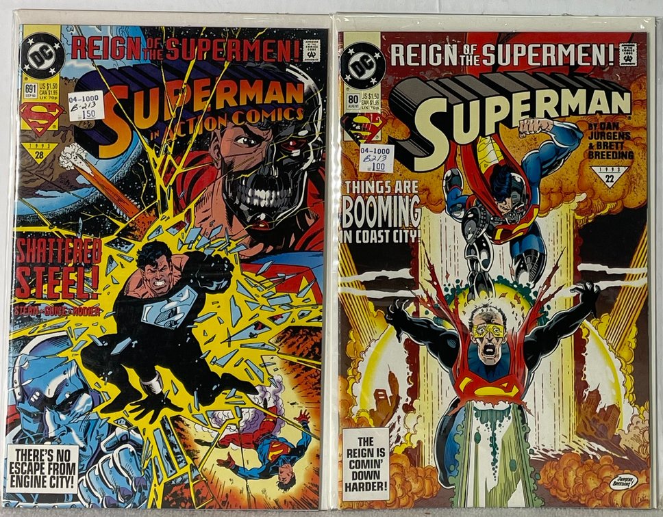 2 DC Superman (83 Dec 93 and 690 AUG 93) Comic Books