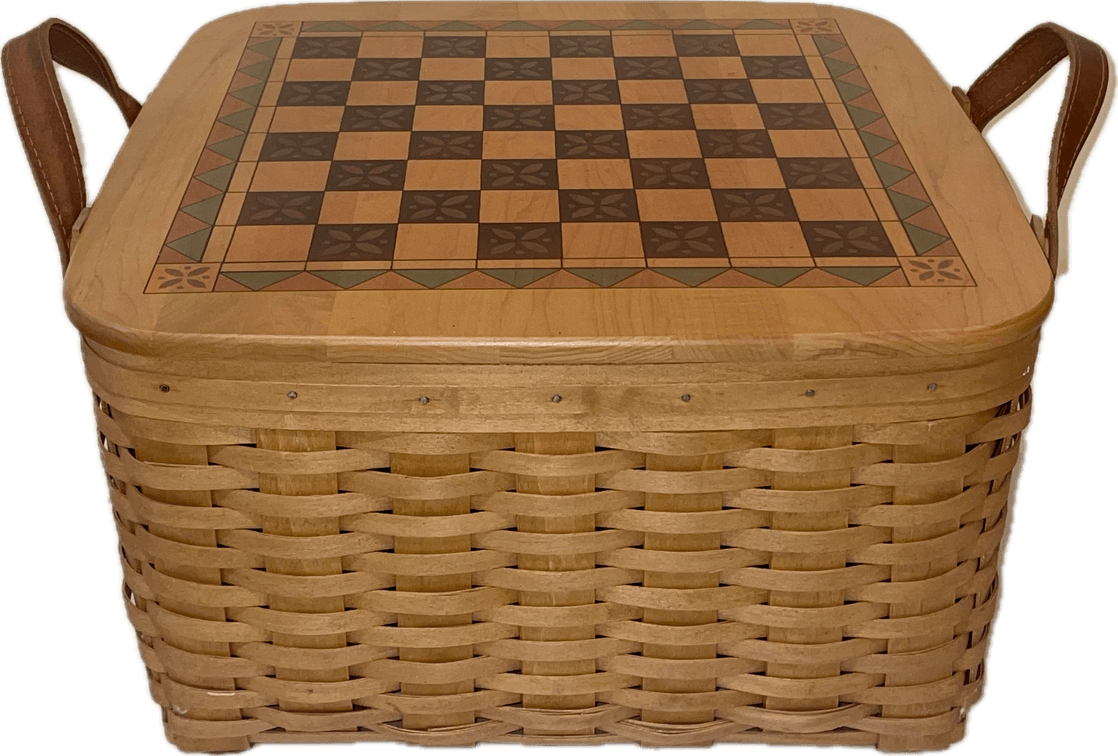 Longaberger 2003 Wash Day Basket with Checkerboard Lid