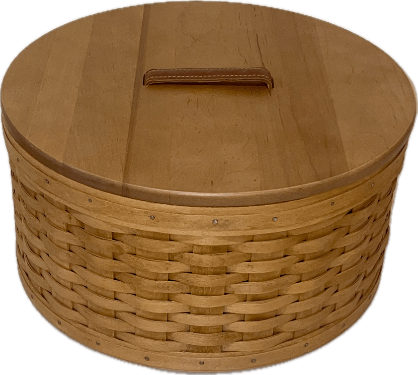 Longaberger 2004 Hostess Hat Basket with Lid and Protector