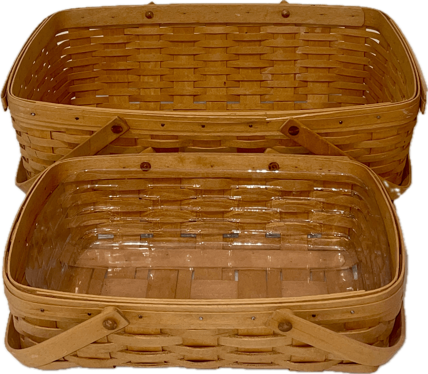 Longaberger 1995 and 1996 Gathering Baskets 